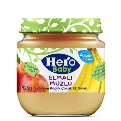 Elmalı Muzlu Kavanoz Mama 125 gr
